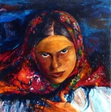 Dievouchka - 30 x 30 cm - 2012 - PAYSANNES (toiles)
