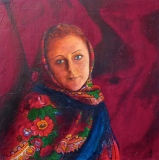Julia - 80 x 80 cm - 2011 - PAYSANNES (toiles)