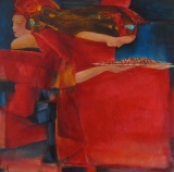 Offrande - 100 x 100 cm - 2006 - PAYSANNES (toiles)