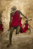 Danse tribale - 90 x 130 cm - 2020 - POSTURES