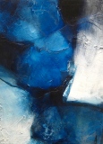 Composition bleue - 60 x 80 cm - 2003 - ABSTRAIT (toiles)