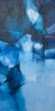 Composition bleue III - 100 x 50 cm - 2004 - ABSTRAIT (toiles)