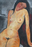 Hommage à Modigliani - 100 x 70 cm - 2002 - DIVERS