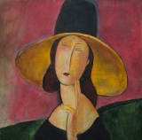 Hommage à Modigliani II - 80 x 80 cm - 2003 - DIVERS
