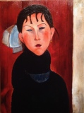 Hommage à Modigliani V - 100 x 70 cm - 2014 - DIVERS